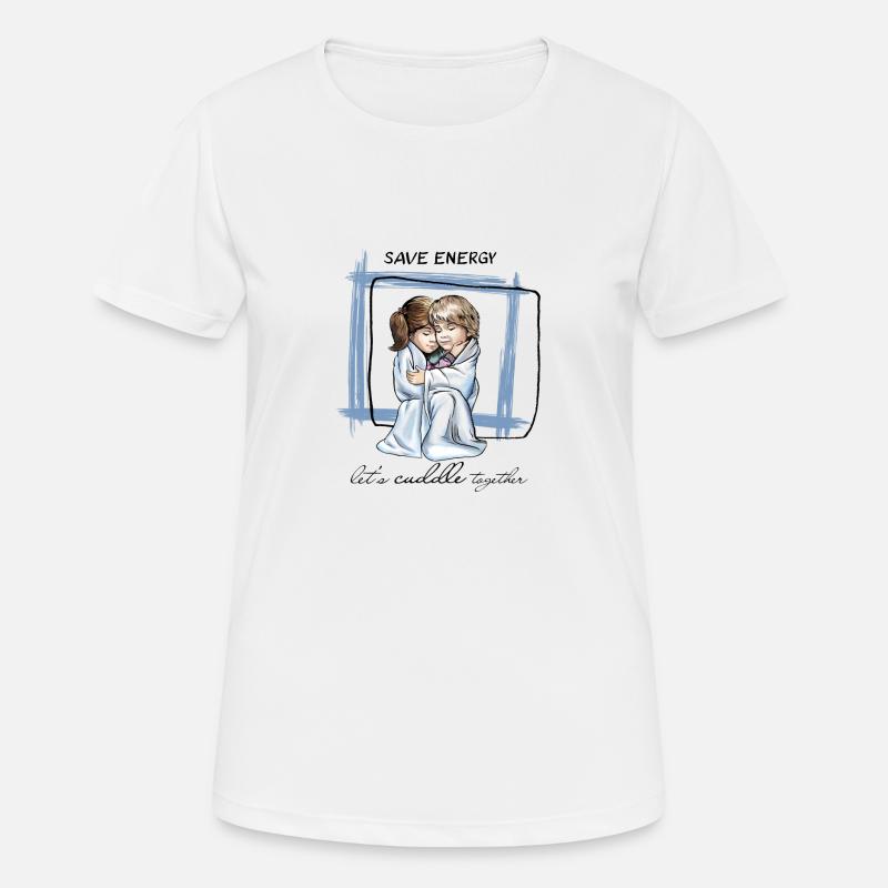 let s cuddle together - Women's Breathable T-Shirt - white