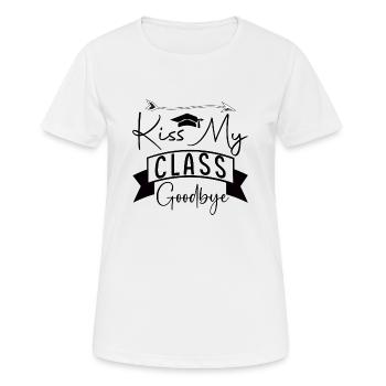 Kiss my Class Goodbye - Women's Breathable T-Shirt - white - Front - AI Model Female 172 dark (172cm)