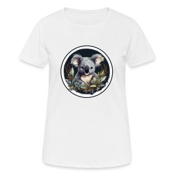 Koala mignon - T-shirt respirant Femme - blanc - Devant - AI Model Female 172 dark (172cm)