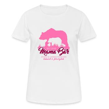 Mama Bär seit 2023 Muttertag Geschenk Weihnachten - Frauen T-Shirt atmungsaktiv - Weiß - Vorne - AI Model Female 172 dark (172cm)
