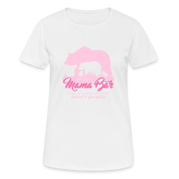 Mama Bär seit 2023 Muttertag Geschenk Weihnachten - Frauen T-Shirt atmungsaktiv - Weiß - Vorne - AI Model Female 172 dark (172cm)