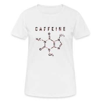 Molécule de caféine - T-shirt respirant Femme - blanc - Devant - AI Model Female 172 dark (172cm)