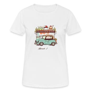 Backwerke und Bäckerei: Eine köstliche Kombination - Frauen T-Shirt atmungsaktiv - Weiß - Vorne - AI Model Female 172 dark (172cm)