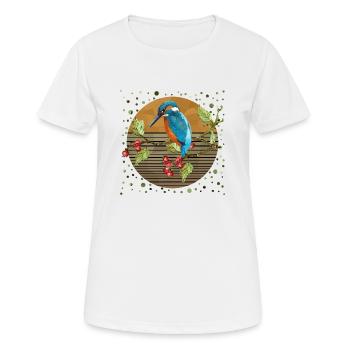 Colorful bird - Women's Breathable T-Shirt - white - Front - AI Model Female 172 dark (172cm)