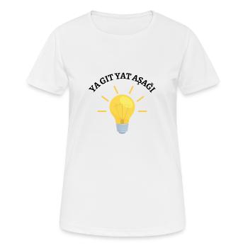 Va te coucher élections Turquie - T-shirt respirant Femme - blanc - Devant - AI Model Female 172 dark (172cm)