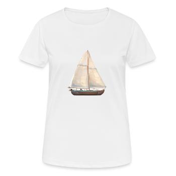 Sailing Ship Sailing Sailing Sailing Sailing Boat - Women's Breathable T-Shirt - white - Front - AI Model Female 172 dark (172cm)