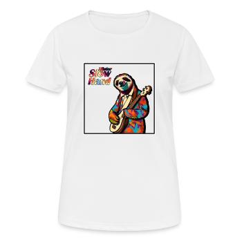 Mister Slow Hand - T-shirt respirant Femme - blanc - Devant - AI Model Female 172 dark (172cm)