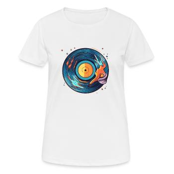 Comic Record - Women's Breathable T-Shirt - white - Front - AI Model Female 172 dark (172cm)