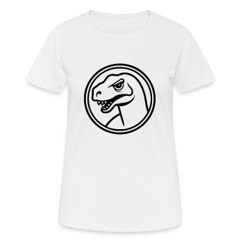 Dino Dinosaurier Dinosaurs Paläontologie - Frauen T-Shirt atmungsaktiv - Weiß - Vorne - AI Model Female 172 dark (172cm)