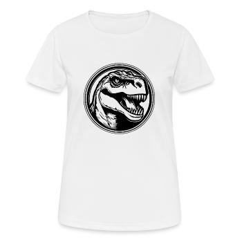 Dino Dinosaurier Dinosaurs Paläontologie - Frauen T-Shirt atmungsaktiv - Weiß - Vorne - AI Model Female 172 dark (172cm)