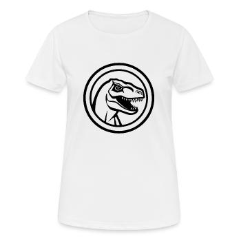 Dino Dinosaurier Dinosaurs Paläontologie - Frauen T-Shirt atmungsaktiv - Weiß - Vorne - AI Model Female 172 dark (172cm)