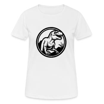 Dino Dinosaurier Dinosaurs Paläontologie - Frauen T-Shirt atmungsaktiv - Weiß - Vorne - AI Model Female 172 dark (172cm)