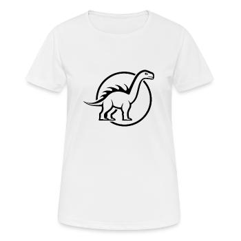 Dino Dinosaurier Dinosaurs Paläontologie - Frauen T-Shirt atmungsaktiv - Weiß - Vorne - AI Model Female 172 dark (172cm)