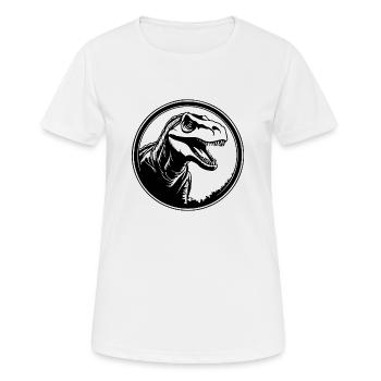 Dino Dinosaurier Dinosaurs Paläontologie - Frauen T-Shirt atmungsaktiv - Weiß - Vorne - AI Model Female 172 dark (172cm)