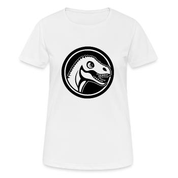 Dino Dinosaurier Dinosaurs Paläontologie - Frauen T-Shirt atmungsaktiv - Weiß - Vorne - AI Model Female 172 dark (172cm)