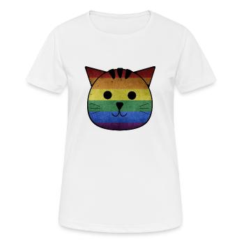 Der kleine Kater Otto - Frauen T-Shirt atmungsaktiv - Weiß - Vorne - AI Model Female 172 dark (172cm)
