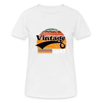 Vintage 1947 - Women's Breathable T-Shirt - white - Front - AI Model Female 172 dark (172cm)