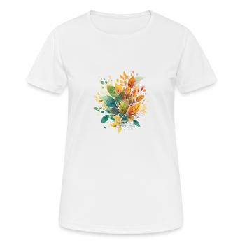 Palette d’automne - T-shirt respirant Femme - blanc - Devant - AI Model Female 172 dark (172cm)