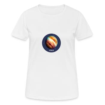 Planète Vénus - T-shirt respirant Femme - blanc - Devant - AI Model Female 172 dark (172cm)