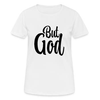 Mais Dieu - T-shirt respirant Femme - blanc - Devant - AI Model Female 172 dark (172cm)