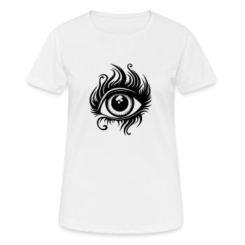 Auge Augen Augenarzt - Frauen T-Shirt atmungsaktiv - Weiß - Vorne - AI Model Female 172 dark (172cm)