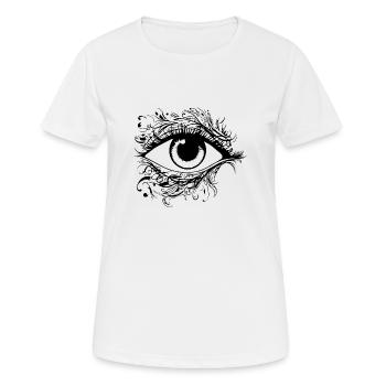 Auge Augen Augenarzt - Frauen T-Shirt atmungsaktiv - Weiß - Vorne - AI Model Female 172 dark (172cm)