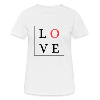 Heartfelt love in perfection - Women's Breathable T-Shirt - white - Front - AI Model Female 172 dark (172cm)