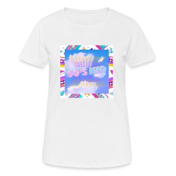 Retro 90s kid - Women's Breathable T-Shirt - white - Front - AI Model Female 172 dark (172cm)