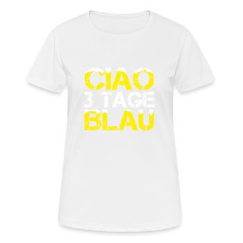 Lustiges Mallorca CIAO 3 TAGE BLAU, Saufen Bier 23 - Frauen T-Shirt atmungsaktiv - Weiß - Vorne - AI Model Female 172 dark (172cm)