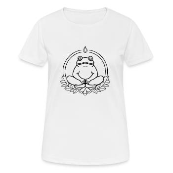 Frosch Amphibie Kröte - Frauen T-Shirt atmungsaktiv - Weiß - Vorne - AI Model Female 172 dark (172cm)