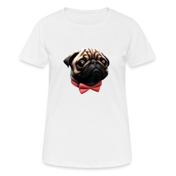 Propriétaires de chiens Bulldog Chiens Propriétaires de chiens - T-shirt respirant Femme - blanc - Devant - AI Model Female 172 dark (172cm)
