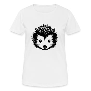 Hedgehog Forest Prickly Animal - Women's Breathable T-Shirt - white - Front - AI Model Female 172 dark (172cm)