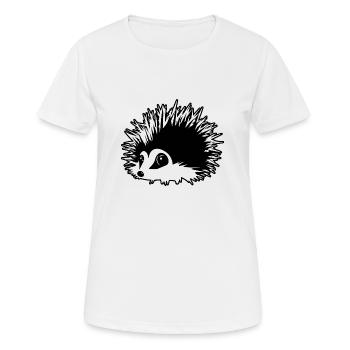 Hedgehog Forest Prickly Animal - Women's Breathable T-Shirt - white - Front - AI Model Female 172 dark (172cm)