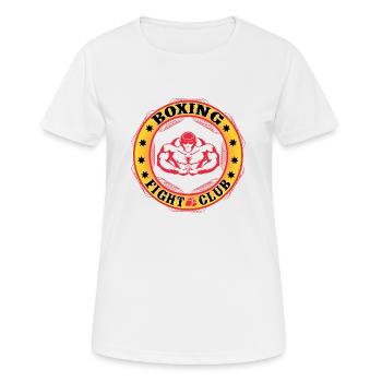 Conception de club de combat de boxe - T-shirt respirant Femme - blanc - Devant - AI Model Female 172 dark (172cm)