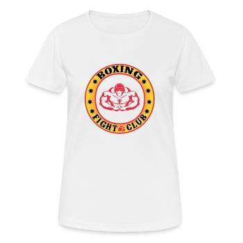 Conception de club de combat de boxe - T-shirt respirant Femme - blanc - Devant - AI Model Female 172 dark (172cm)