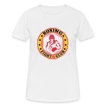 Conception de club de combat de boxe - T-shirt respirant Femme - blanc - Devant - AI Model Female 172 dark (172cm)
