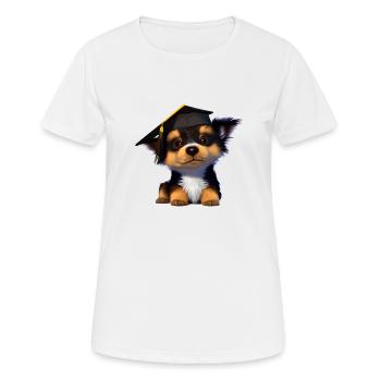Bachelor Australian Shepherd University Studies - T-shirt respirant Femme - blanc - Devant - AI Model Female 172 dark (172cm)
