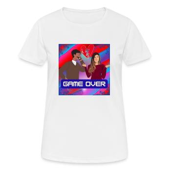Fin du jeu - T-shirt respirant Femme - blanc - Devant - AI Model Female 172 dark (172cm)
