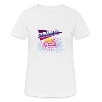 Été - T-shirt respirant Femme - blanc - Devant - AI Model Female 172 dark (172cm)