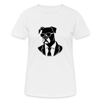 Races de chiens boxers - T-shirt respirant Femme - blanc - Devant - AI Model Female 172 dark (172cm)
