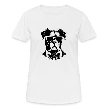 Races de chiens boxers - T-shirt respirant Femme - blanc - Devant - AI Model Female 172 dark (172cm)