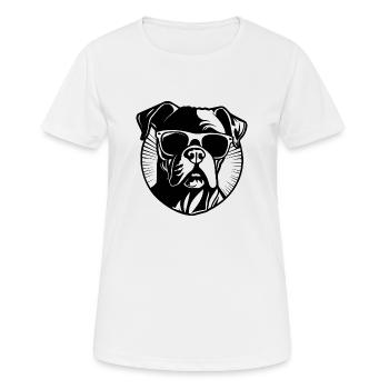 Races de chiens boxers - T-shirt respirant Femme - blanc - Devant - AI Model Female 172 dark (172cm)