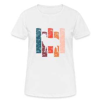 Sheep gift Vintage - Women's Breathable T-Shirt - white - Front - AI Model Female 172 dark (172cm)
