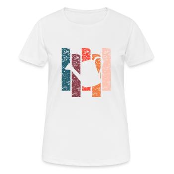 Gießkanne Geschenk Vintage - Frauen T-Shirt atmungsaktiv - Weiß - Vorne - AI Model Female 172 dark (172cm)