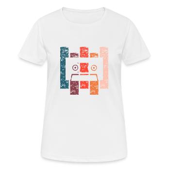 Vintage-Geschenkkassette - Frauen T-Shirt atmungsaktiv - Weiß - Vorne - AI Model Female 172 dark (172cm)