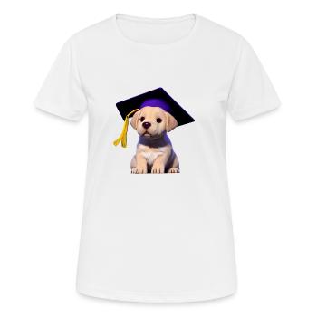 Golden Retriever Hundewelpe Hundebesitzer Hunde - Frauen T-Shirt atmungsaktiv - Weiß - Vorne - AI Model Female 172 dark (172cm)