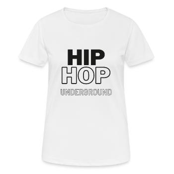 Hip hop underground - T-shirt respirant Femme - blanc - Devant - AI Model Female 172 dark (172cm)