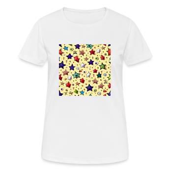 Jeder ist ein Star - Frauen T-Shirt atmungsaktiv - Weiß - Vorne - AI Model Female 172 dark (172cm)