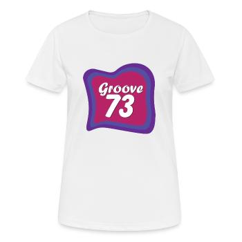 Groove 73 - Women's Breathable T-Shirt - white - Front - AI Model Female 172 dark (172cm)