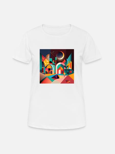 The Bauhaus Legacy - Frauen T-Shirt atmungsaktiv - Weiß